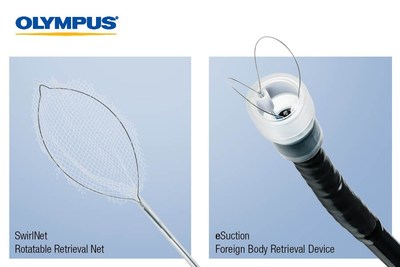 Two New Olympus EndoTherapy Products, the SwirlNet Therapeutic Device and eSuction Distal Cap, Aid Physicians in Retrieving Foreign Bodies and Food Bolus Impactions