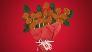 Ditch the Roses - What Better Way to Say, "I Love You" Than with A Bouquet Made of Chicken Nuggets