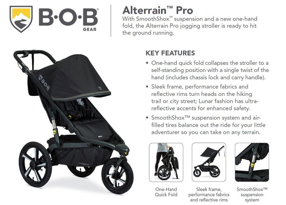 Go Beyond With The New Bob Gear Alterrain Pro Jogging Stroller