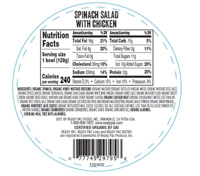 Bottom Label on Affected Salads (Incorrect)