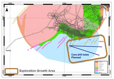 Figure 1: El Valle plan view (CNW Group/Orvana Minerals Corp.)