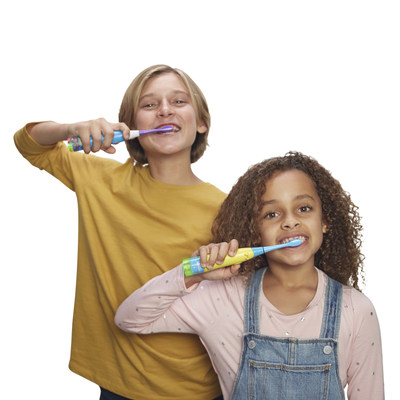 Introducing BriteBrush(TM) GameBrush by WowWee. The new, smart toothbrush that makes it fun for kids to brush right...Right out of the box!
