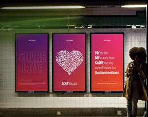 Share Love this Valentine's Day with OUTFRONT Media Instagram Filters