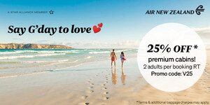 Valentine's Day Seat Sale! Air New Zealand announces Valentine's Day sale that Canadians are sure to fall in love with