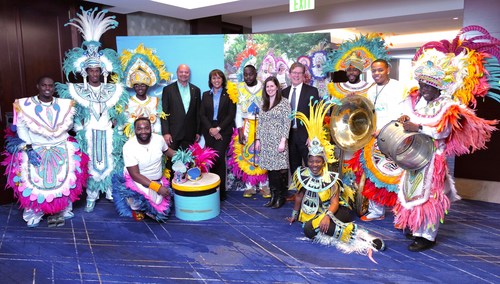 The Bahamas Ministry of Tourism & Aviation hosted events for media and travel agents at the Ritz Carlton in Denver to promote the new nonstop United Airlines service from Denver to Nassau beginning in March. Bahamas Road Show Denver Partners: Pictured Ellison ‘Tommy’ Thompson (Deputy Director General, Bahamas Ministry of Tourism & Aviation), Joy Jibrilu (Director General, Bahamas Ministry of Tourism & Aviation), Erin Benson (United Airlines), Fred Lounsberry (Nassau Paradise Island Promotion