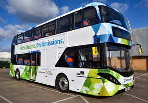 Stagecoach in Cambridge is first in UK regions to launch BYD ADL Enviro400EV electric double deckers