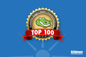 Brightway Insurance is the only insurance franchise named in Franchise Gator's Top 100 Franchise list for the sixth year in a row