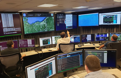 The Command Non-Payload Control (CNPC) flight test control room is the center of activity for all CNPC flight testing, which has included multiple aircraft and a variety of radio and antenna configurations. The Command Non-Payload Control (CNPC) flight test control room is the center of activity for all CNPC flight testing, which has included multiple aircraft and a variety of radio and antenna configurations.