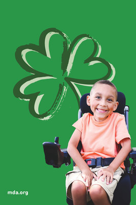 Jordan lives with neuromuscular disease and is representing the Muscular Dystrophy Association's Shamrocks campaign in this year's pinups in 20,000 retailers nationwide.