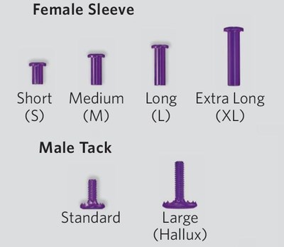 TenoTac Implant (Male Tack and Female Sleeve)