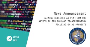 Dataiku Selected as Platform for NATO's Allied Command Transformation Focusing on AI Projects