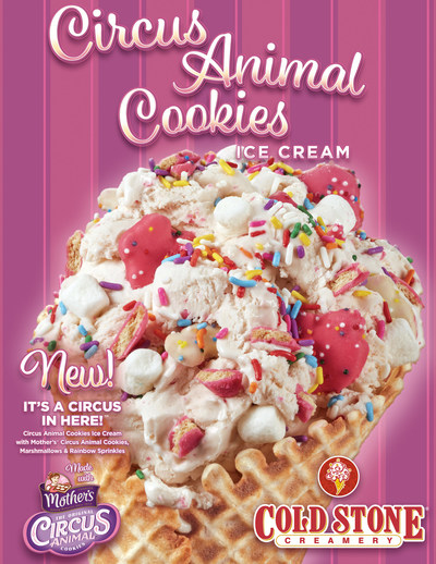 It’s a Circus in Here! ™ Creation is made with Circus Animal Cookies Ice Cream, Mother’s® Circus Animal Cookies, Marshmallows and Rainbow Sprinkles.