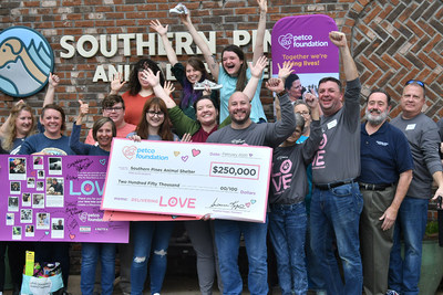 Southern Pines Animal Shelter received $250,000 in lifesaving funds, fun toys and treats for the animals and BOBs from Skechers shoes for their hardworking staff.