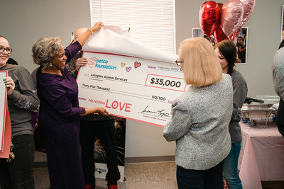 Arlington Animal Services was one of four Dallas area animal welfare organizations surprised with a grant investment.