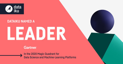 데이터이쿠, 데이터 과학 및 머신 러닝 플랫폼 부문에서 가트너 2020 매직 쿼드런트 리더에 선정