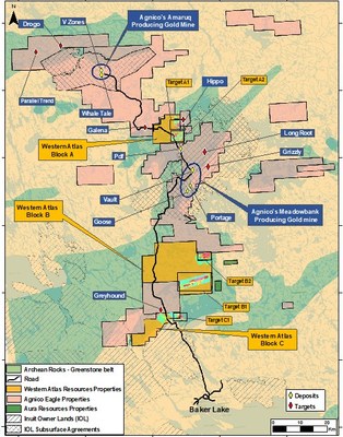 Figure 1: Meadowbank Gold Project, Property Layouts (CNW Group/Western Atlas Resources)