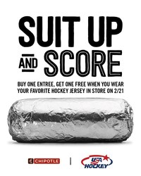 Chipotle hockey jersey BOGO deal: How to get 2023 NHL playoffs promo