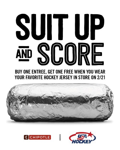 Suit up and Score at Chipotle.