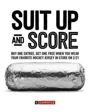 Chipotle Celebrates Hockey Fans With BOGO Offer