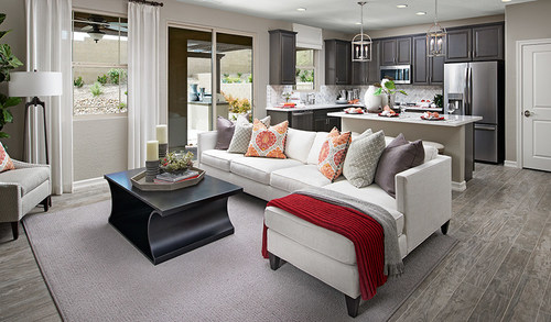 Richmond American’s Lantana plan at Verismo at Cadence in Henderson, NV, offers open living space.