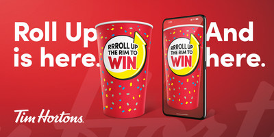 Roll Up the Rim To Win® is back starting March 11 with a combination of paper, digital and sustainable ways to play (CNW Group/Tim Hortons)