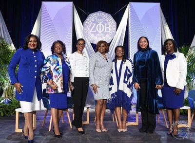 Washington D.C., February 19, 2020 – Zeta Phi Beta Sorority, Inc. ended its Finer Womanhood Empowerment Summit held at the Washington Hilton on Jan. 18 with a panel of women leaders who shared tips on how to mobilize the Black community. Panelists included (left to right): Kendra Hatcher King, moderator; the Honorable Barbara West Carpenter; Karen Boykin-Towns; Valerie Hollingsworth Baker, International Centennial President; Ireisha Vaughn; Retired Maj. Gen. Linda L. Singh; and Ramunda Lark Young.