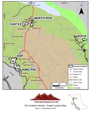Figure 1: British Columbia Terrane and Project Location Map (CNW Group/Colorado Resources Ltd.)