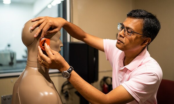 Dr. Ayasakanta Rout, James Madison University, runs the only university-based lab in VA that researches hearing aids.