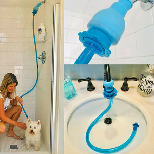 The newly patented Rinseroo, slip-on pet bather is set to make a big splash at the Global Pet Expo next week