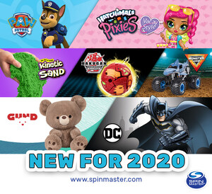 Spin Master Descends on New York Toy Fair with its Innovative Portfolio of Toys, Entertainment Franchises and Digital Platforms for 2020