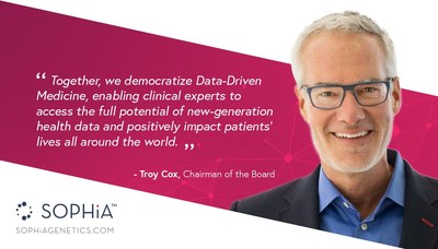 SOPHiA GENETICS' Board of Directors Elects Troy Cox as New Chairman (PRNewsfoto/SOPHiA GENETICS)