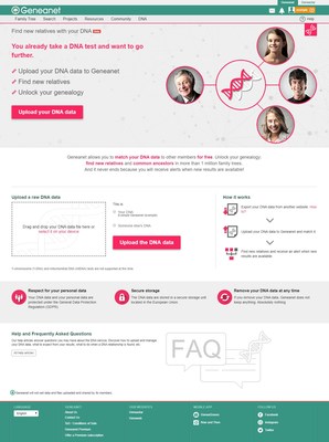 Geneanet DNA's homepage