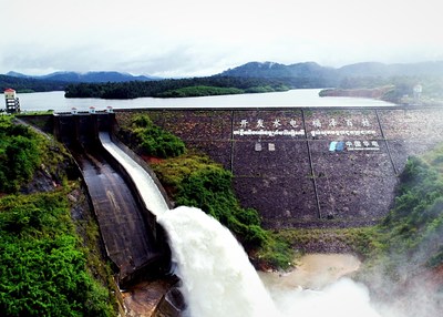 A dam operated by China Huadian Lower Stung Russei Chrum Hydroelectric Project in Koh Kong, Cambodia. (Source: China Huadian) (PRNewsfoto/China Huadian)