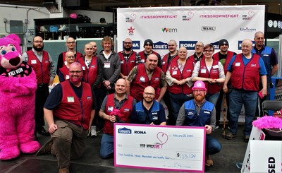 Hair Massacure: Lowe's Canada Presents $103,124 to Help Sick Children in Alberta