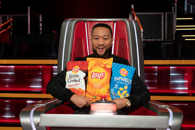 LAY’S PARTNERS WITH NBC’S “THE VOICE” AND COACH JOHN LEGEND TO DEBUT TEAM OF FLAVORS SURE TO MAKE CHAIRS TURN