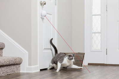 PetSafe® brand, a global leader in pet product solutions, is expanding its electronic cat toys category with the release of the PetSafe® Dancing Dot™ Laser Cat Toy. Designed to be placed anywhere for various play sessions, the toy can be used on flat surfaces such as counters or tables or can hang from a doorknob to ensure unique fun that lasts all day.