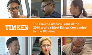 Timken Named One of the World's Most Ethical Companies® by Ethisphere for the 10th Time