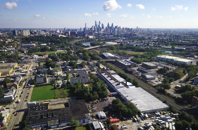 View of Philadelphia from Above the D.C. Humphrys Facilities
