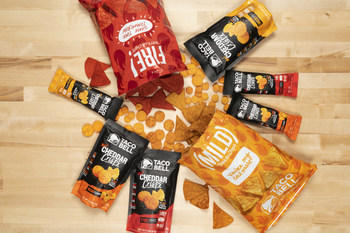 After success bringing fans its Fire, Mild and Classic Tortilla Chips, Taco Bell debuts new Cheddar Crisps, currently available in three varieties and two sizes at participating U.S. 7-Eleven and Kroger locations and soon to be available through online retailer, Amazon.