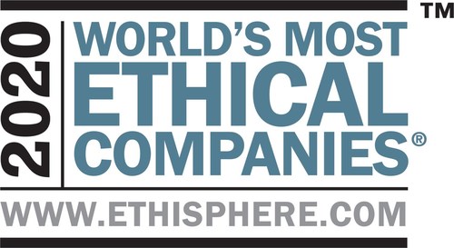 Kimberly-Clark has been named to Ethisphere's 2020 list of the World’s Most Ethical Companies. This is the fifth time for Kimberly-Clark to receive the honor.