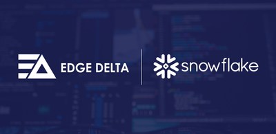 Edge Delta and Snowflake partner to move the industry forward. (PRNewsfoto/Edge Delta)