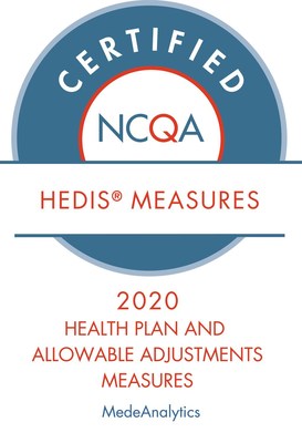 Certified NCQA HEDIS&reg; Measures 2020 Health Plan and Allowable Adjustments Measures MedeAnalytics