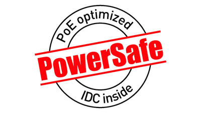 R&M's PowerSafe seal guides R&M customers to choose the correct R&M products for demanding 4PPoE applications.