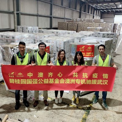 Medical supplies are gathered by the staff of Country Garden