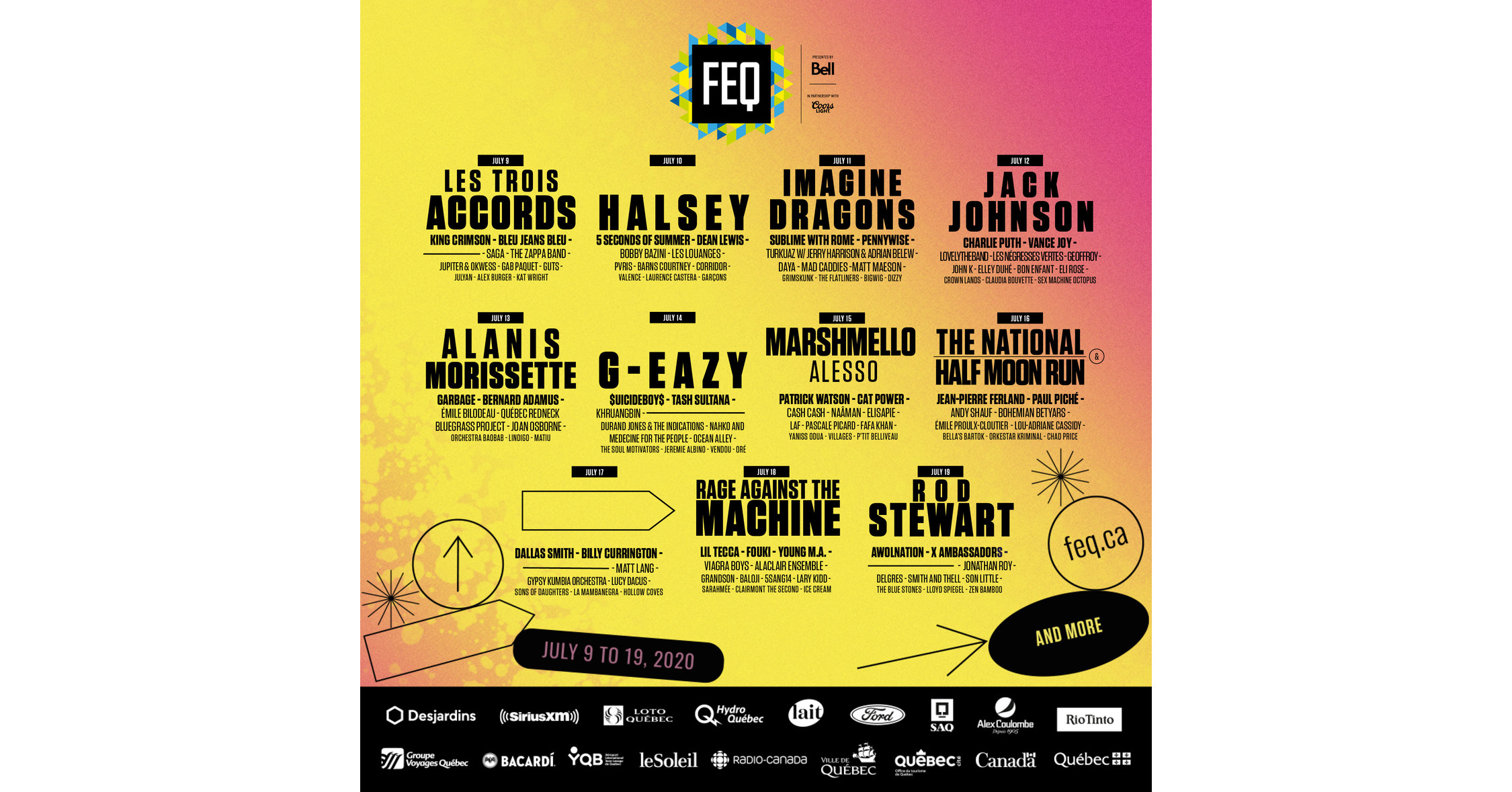 The FEQ 2020 Draws Travelers to Quebec City for Music, Food and Culture