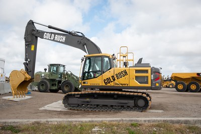 To celebrate 10 years of Discovery’s Gold Rush television show, Volvo designed a special edition EC200E excavator, which was sold at Ritchie Bros.’ premier global auction in Orlando, FL to an online buyer from Belgium for US$290,000 (CNW Group/Ritchie Bros.)