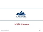 Canyon Partners Sends Presentation to Santander Consumer USA Holdings Inc.