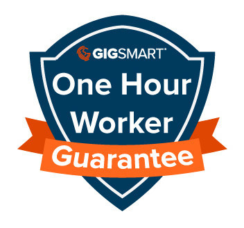 Hire Workers risk-free with GigSmart's One Hour Worker Guarantee (PRNewsfoto/GigSmart)