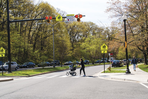 Providing more options for pedestrians to safely cross busy roads would make a difference.