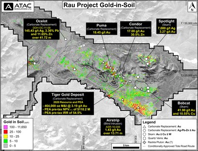 Rau Project Gold-in-soil (CNW Group/ATAC Resources Ltd.)
